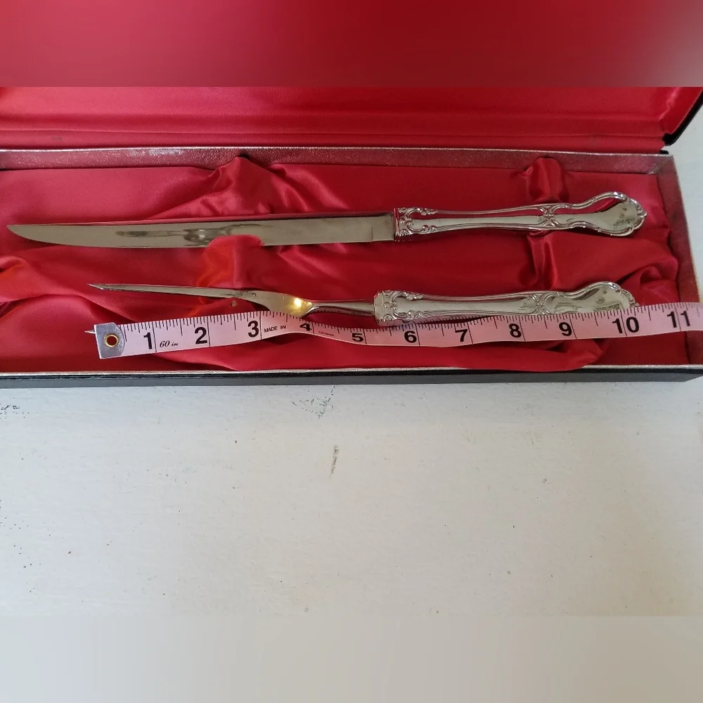 Vintage Carvel Hall Carving Set In Box